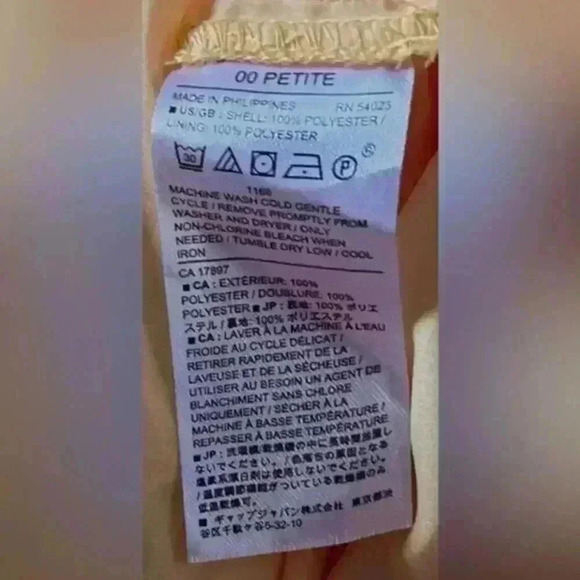 Banana Republic Gold Floral Print Fit and Flare Dress Women's Size 0 - Picture 8 of 8